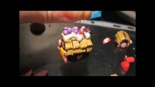 tutorial casina di marzapane in fimo polymer clay gingerbread house [upl. by Maxi]