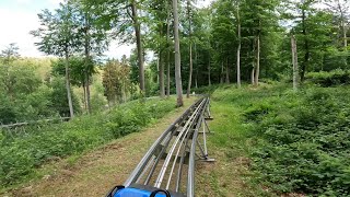 Wiegand Alpine Coaster Harzbob Seilbahnen Thale 2022 POV Onride [upl. by Ahsinar]