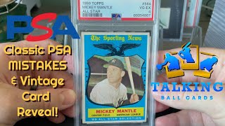 Classic PSA Mistakes amp Vintage HOF Baseball Card Reveal [upl. by Lettig55]