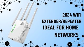 2024 WiFi ExtenderRepeater Unboxing Setup and Review with Ethernet Port Ideal for Home Networks [upl. by Eener]