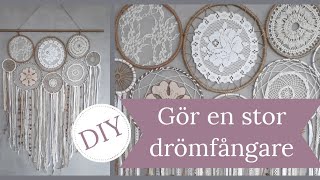 DIY Beskrivning på hur du gör en stor drömfångare [upl. by Adair39]