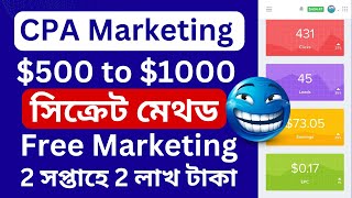 Make 6000 Per Month From cpa marketing Affbuild adbluemedia Affmine Best Offeramp Best Traffic Qliker [upl. by Kerianne]