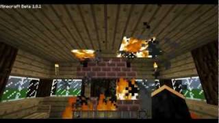 Minecraft Fireproofing Your House [upl. by Alliuqal895]