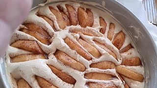 Applecakemy version 1st time baking norwegian Apple cake apple cakebaking [upl. by Aihsened]