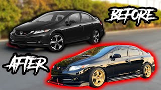 Honda Civic Si 9th Gen Transformation In 15 Minutes [upl. by Martica114]