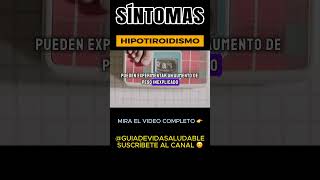 SINTOMAS HIPOTIROIDISMO CONÓCELAS shorts hipotiroidismo tiroides [upl. by Enrobso]