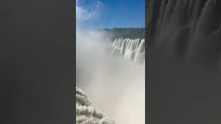 📍Iguazu falls shorts iguazuwaterfalls cataratasdoiguaçu travelbrazil argentina travellife [upl. by Brenden]