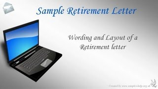 How to write a Retirement Letter [upl. by Herrmann]