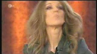 Celine Dion gargles the Titanic Song quotMy Heart will go onquot at Wetten Dass [upl. by Onitram]