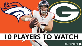 Broncos vs Packers NFL Preseason Week 2 Preview 10 Broncos Players To Watch For [upl. by Bernj]