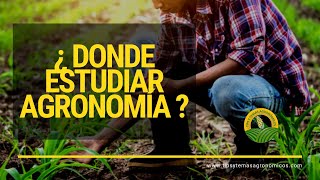 ¿ Donde estudiar Agronomía [upl. by Einnok484]