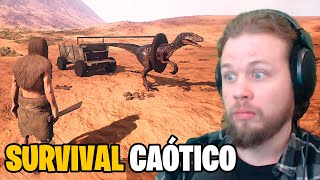 Jogo de Sobrevivência do Homem Das Cavernas Que Mistura Conan Exiles e Ark no Caos Total [upl. by Humfried]