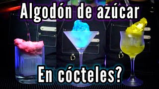 ☁️ Algodón de azúcar en 🍸 shorts COCTELES diferentes 🌀 [upl. by Goren]