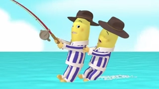 Catching a Mystery Fish  Animated Episode  Bananas in Pyjamas Official [upl. by Hakkeber17]