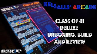 Arcade1up Class of 81 Deluxe Ms PacMan  Galaga  Unboxing Build and Review [upl. by Baillie]