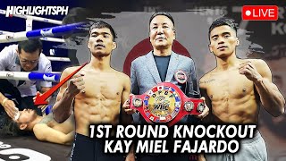 AND STILL❗FIRST ROUND KNOCKOUT❗Miel Fajardo Knockouts Highlights [upl. by Royall]