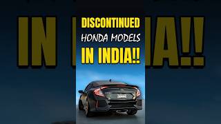 Discontinued Honda Models in India [upl. by Betsy759]