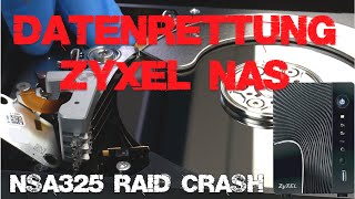 RAID Datenrettung ZyXEL NAS NSA325 wiederherstellen und Daten retten [upl. by Nomzzaj]