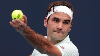 Roger Federer The Art of The 4 Aces In a Row [upl. by Adnarom]