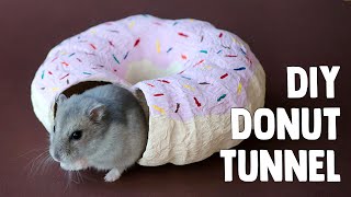 DIY Donut Tunnel For Hamsters amp Mice [upl. by Darees334]