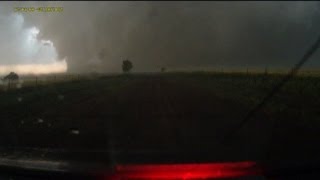 Escaping the largest EF5 tornado in history  El Reno OK  full dashcam sequence [upl. by Ahsinit]