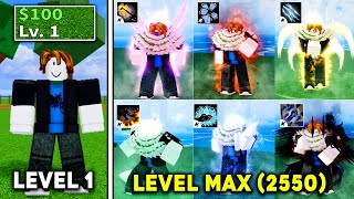 Noob to Pro Level 1 To Max Using Ice Fruits  Unlock God Human amp All Race Aweken V4 In Blox Fruits [upl. by Gilmore]