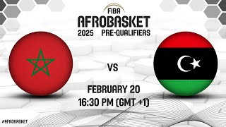 Morocco v Libya  Full Basketball Game  FIBA AfroBasket 2025 PreQualifiers [upl. by Arbmik]