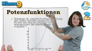 Potenzfunktionen aus Graph ablesen  Klasse 9 ★ Übung 2 [upl. by Notluf]