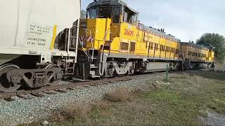 Sierra Northern Railroad Sonora CA Late Fall 2023 Sullivan Creek Bridge Eastbound [upl. by Adamina]