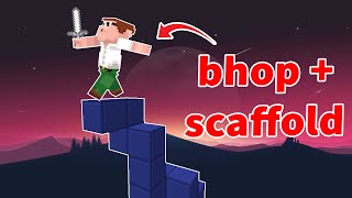 DOMINATING a bhopping and scaffolding party in bedwars [upl. by Atilem407]