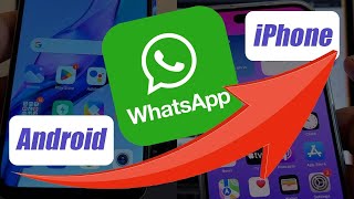 2024 How to transfer WhatsApp chats from Android to the new iPhone 16 using the Move to iOS App [upl. by Atnohs]