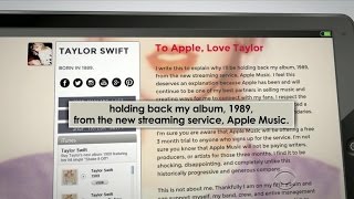 Taylor Swift denies Apple Music her latest album [upl. by Scheer89]