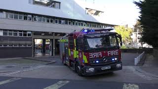 London Fire Brigade Paddington Pump Ladder amp Pump Turnout October 2021 [upl. by Adim]