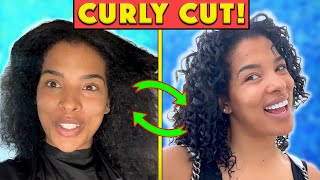 Curly Cut Hair Transformation 😱  The Beal Family [upl. by Jb]