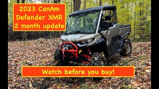 2023 CanAm Defender XMR  2 month update [upl. by Knick]