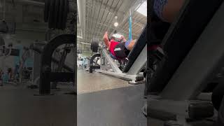 Hack Squat  455lbs x 4 [upl. by Odlabu]