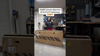 Unboxing my new Canyon Spectral CF 8 🍊🧡 [upl. by Elehcin841]