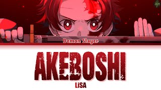 Demon Slayer Mugen Train Opening Full Akeboshi Lyrics [upl. by Meil]