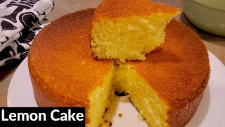 How to Make Fluffy LEMON CAKE  Homemade  Bake with Me [upl. by Aztiray537]