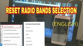 SOLVED HOW TO RESET RADIO BANDS SELECTION FROM 4636 [upl. by Swayder152]