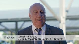 Ombrières photovoltaïques  Interview croisée avec les acteurs du projet de MorièreslèsAvignon [upl. by Ymorej]