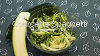 Hoe maak je courgette spaghetti PuurGezond [upl. by Dercy759]