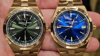 Vacheron Constantin Overseas blue and green dials comparison [upl. by Nesmat]