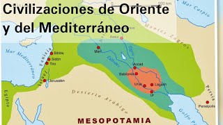 Ubicación de las civilizaciones agrícolas de Oriente y las del Mediterráneo  Historia [upl. by Sillek]