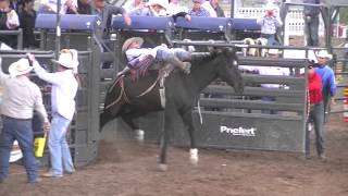 UHSRA Bareback amp Saddle Bronc Riding Wasatch Rodeo Heber City Utah May 10 2013 [upl. by Jemy]