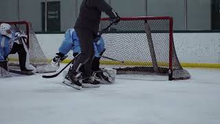 Nastiest Goal by a Goalie Coach [upl. by Ibloc641]