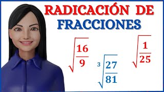 EJEMPLOS DE RADICACIÓN DE FRACCIONES [upl. by Kinelski]