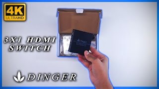 Dinger 4K 3x1 HDMI Switch Unboxing [upl. by Solhcin117]