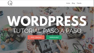 Como Crear una Pagina de WordPress 2019  Para Principiantes [upl. by Brest799]