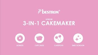 Bestron ASW238 3in1 Cakemaker  NL [upl. by Oivatco]